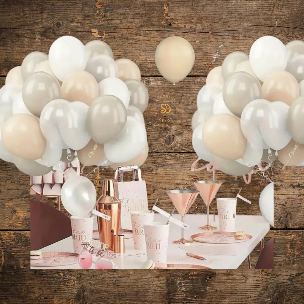 Baloni veci 30 kom S333-IVORY I BOJA PESKA